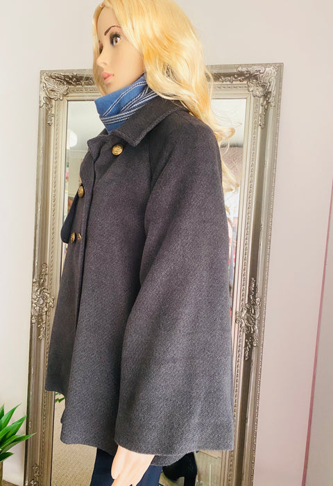 Grace Gallery Peacoat with Brass Buttons