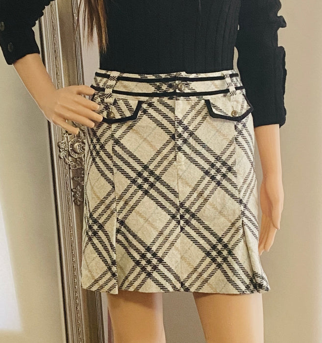 Burberry Blue Label Plaid Skirt