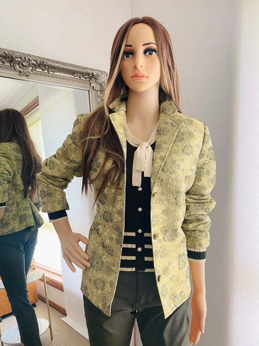 DressCo. Green Metallic Brocade Blazer