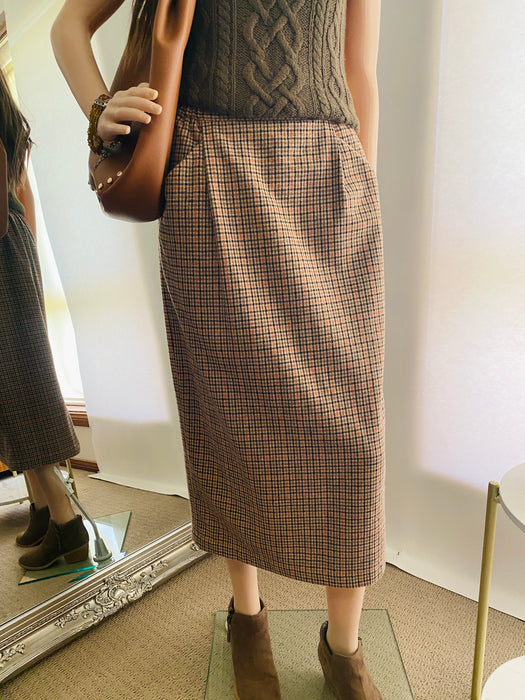 Lowry’s Farm Chequered Long Skirt