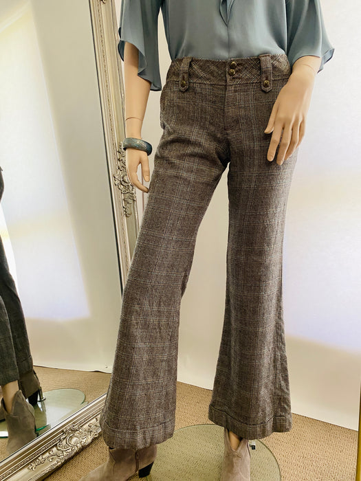 Burberry Blue Label Plaid Tweed Pant