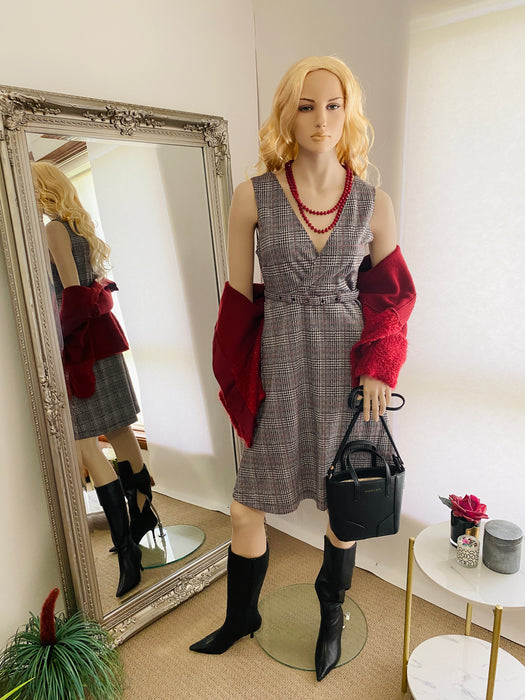 Rope Picnic G/B Plaid Tweed Dress