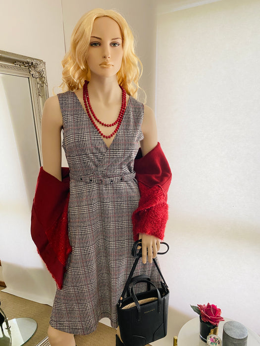 Rope Picnic G/B Plaid Tweed Dress