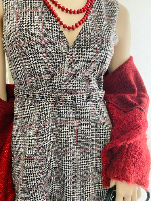 Rope Picnic G/B Plaid Tweed Dress