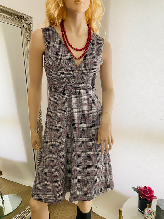 Rope Picnic G/B Plaid Tweed Dress