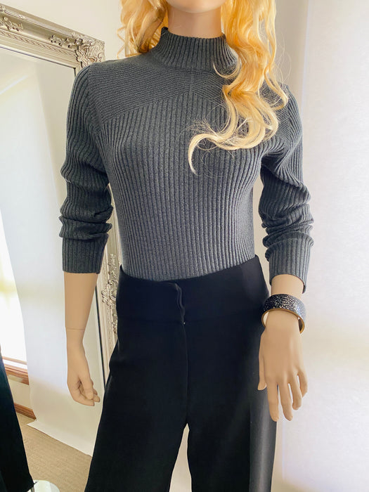 Caroline Morgan Grey Knitted Top