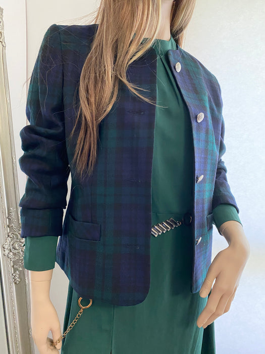 Edinburgh Plaid Design Blazer