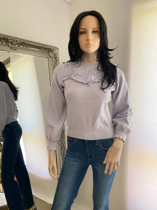 Majestic Legon Lilac Knitted Top