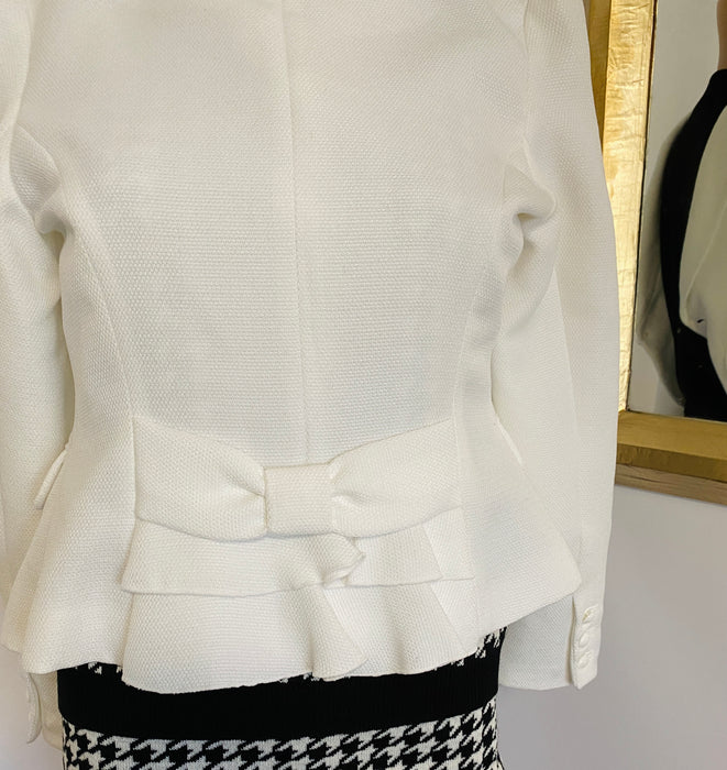 Mimosa White Cropped Blazer