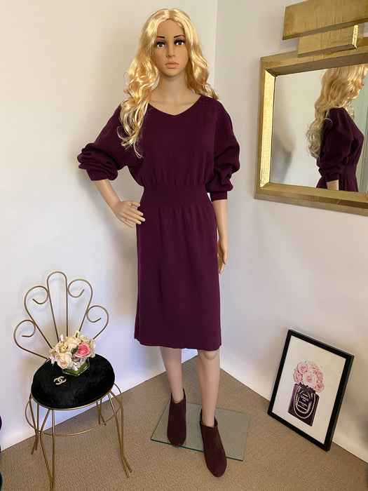 GU Purple Knitted Long Dress