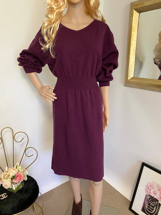 GU Purple Knitted Long Dress