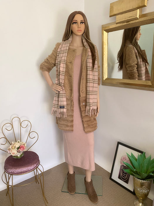 Darich Dusty Pink Knitted Dress Long