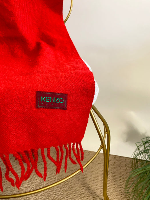 Kenzo Paris Scarlet Red Scarf