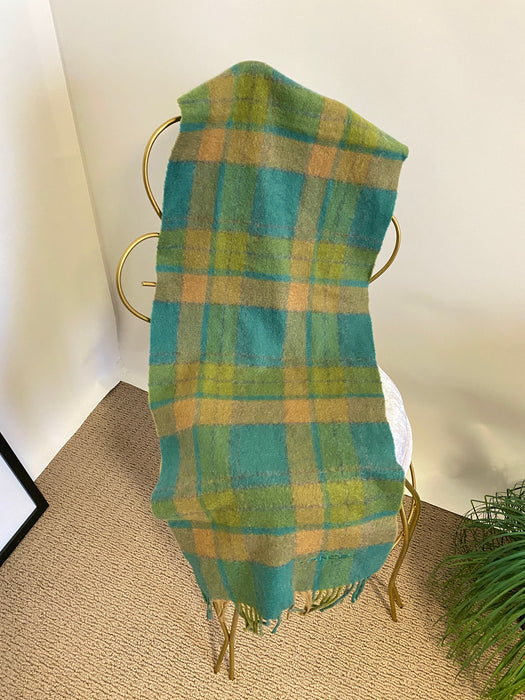 Lancel Paris Plaid Scarf