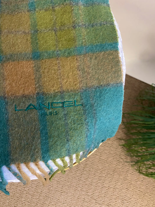 Lancel Paris Plaid Scarf